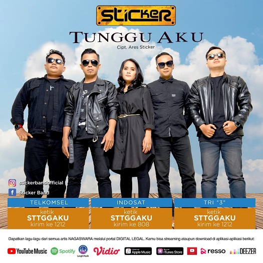 Sticker Rilis Single Teranyar Tunggu Aku Sticker Rilis Single Teranyar Tunggu Aku