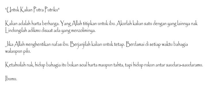 Hesty Klepek Klepek Tulis Puisi untuk Buah Hatinya Hesty Klepek Klepek Tulis Puisi untuk Buah Hatinya