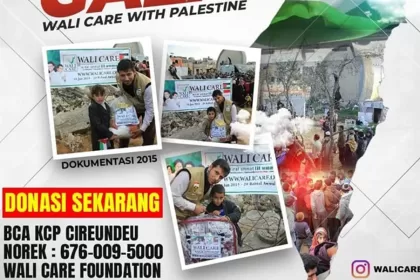 Wali Care Donasi untuk Warga Palestina
